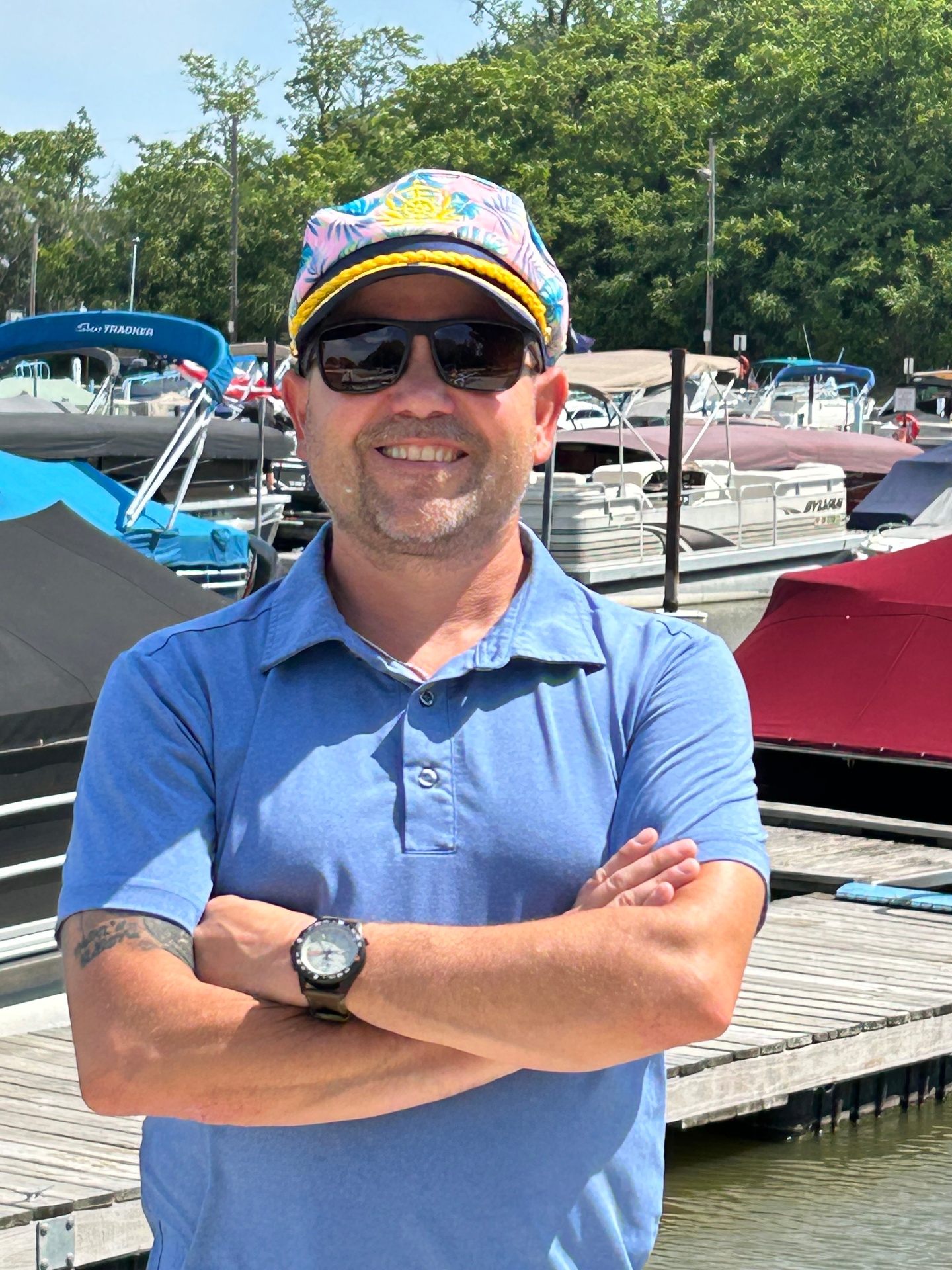 Captain Rob at the marina