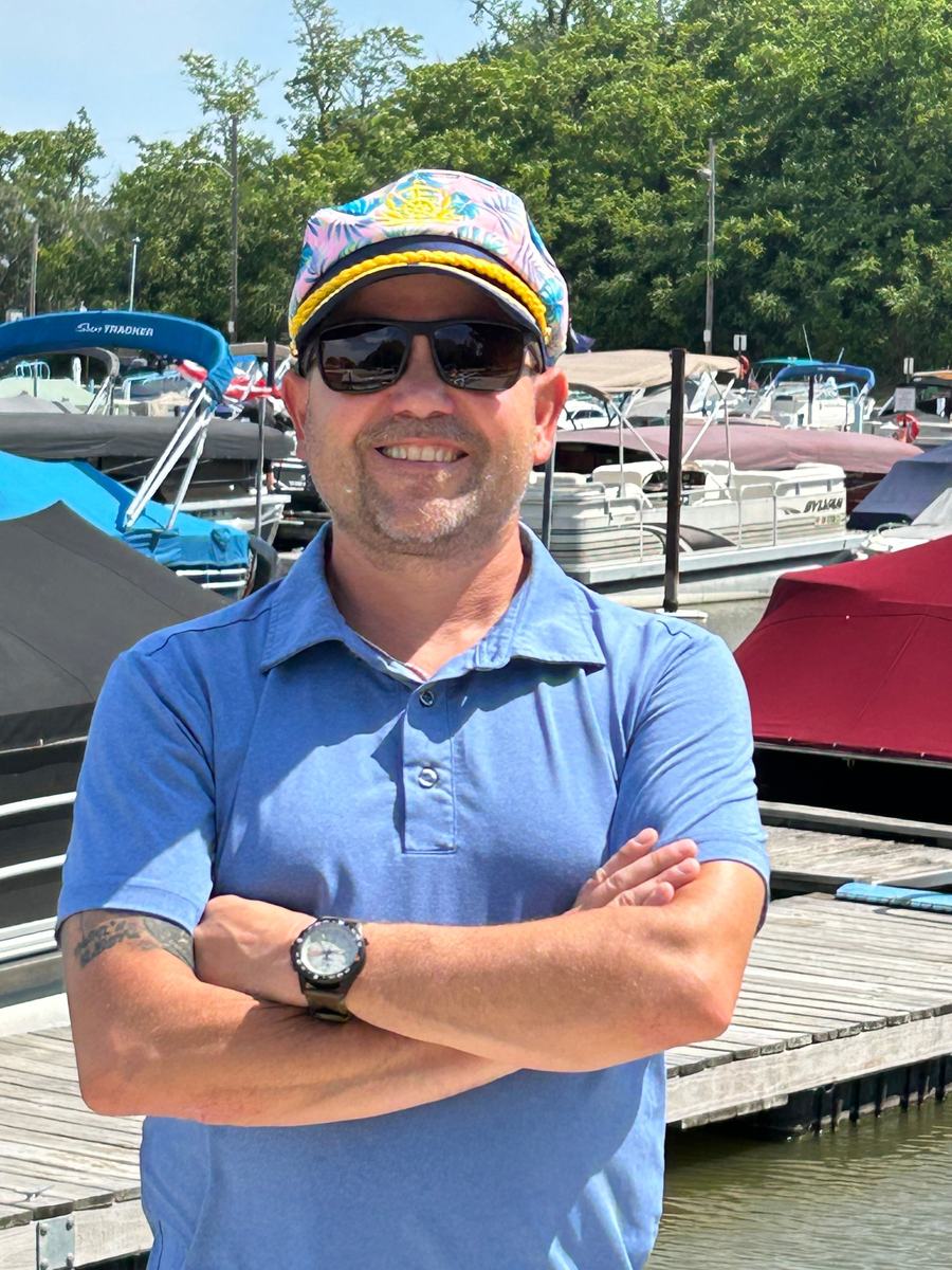 Captain Rob at the marina